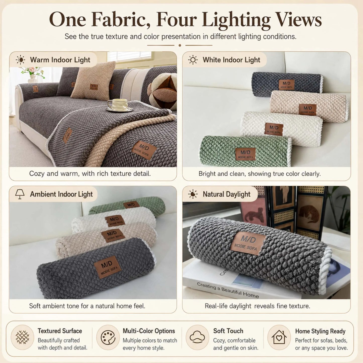 Luxury Thick Removable Couch Cover